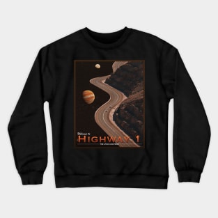 POSTCARD: HIGHWAY 1. Crewneck Sweatshirt